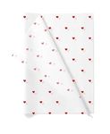 TOWNBUS - 100 Nos of RedHeart Printed Wrapping Paper | Perfect for Gift Wrapping, Storage, Stuffing, Wrapping of cloths, Arts and Crafts & other Business Uses | Acid Free