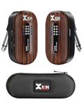 Xvive A58 Wireless Guitar System 5.8GHz Wireless Guitar Transmitter Receiver for Active or Passive Pickup Electric/Acoustic Bass, Rosewood