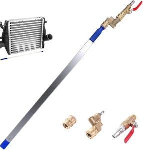 24'' Radiator Cleaning Wand, Portable Radiator Cleaning Tool, 4500 PSI Radiator Flush and Cleaner Tool, Radiator Pressure Washer Tool for Household Cars, Trucks, RV