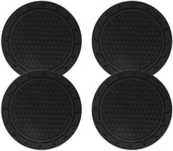 Car Cup Holder Insert Coaster WorthPlanet 4 Pcs Silicone Cup Holder Mat Universal Travel Auto Non-Slip Interior Accessories for Car Truck SUV W120019