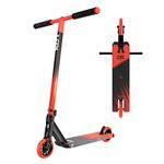 CORE CD1 Stunt Scooter - Pro & Kids Scooter, Ages 8-12, Freestyle, Skatepark Perfect for Beginners Boys & Girls (CD1 - Black/Red)