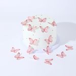 48Pcs Edible Butterflies for Cake D