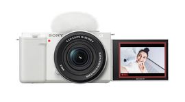 Sony Alpha ZVE10 APSC Mirrorless Interchangeable Lens Camera White with 16-50mm Zoom Lens Kit