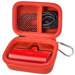 Case Compatible with iWALK Portable Charger Power Bank 4500/ 4800mAh. Charging Battery Pack Holder Storage for LinkPod Mini for iPhone 13/ 12/ 11/ Pro Max, Pocket Organizer for USB-C - Red Bag Only