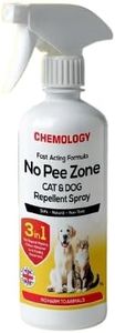 CHEMOLOGY 1L No Pee Zone Natural Cat & Dog Repellent Spray – Odour Remover & Anti-Fouling Formula | Made in the UK