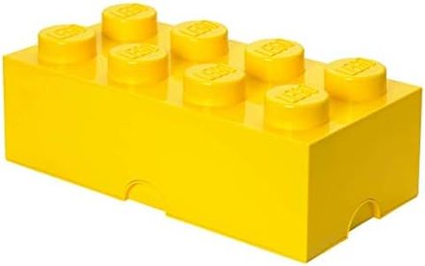 LEGO Storage Brick with 8 Knobs, in Bright Yellow