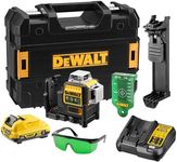 DEWALT 12V XR 3 x 360 Cross Line Green Laser, 1 X 2Ah, DCE089D1G-QW