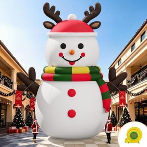 33FT Giant Inflatable Snowman for Outdoor Christmas Yard Decor