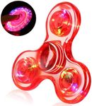 SCIONE LED Fidget Spinners, Light Up Sensory Fidget Toys for Kids, Glow in The Dark Toys for Kids 4-8-12, ADHD Anxiety Stress Relief Toys for Adults, Halloween Classroom Prizes Return Gifts for Kids