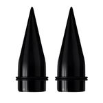 Bishilin 2PCS Acrylic Tunnel Gauges for Ears, Ear Gauges 7/8 Black 22MM Ear Tunnels and Plugs Kit Cone Shape