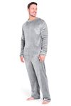 CityComfort Mens Pyjamas Set Super Soft Fleece 2 Piece Set Loungewear Nightwear Gifts for Men (Light Grey, L)