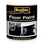 RUSTINS Floor Paint Black 1L