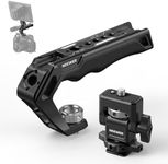 NEEWER CA007 Top Handle + MA006 Monitor Mount Set, Camera Cage Handle with 3/8" ARRI Locating + Cold Shoe Monitor Mount with 180° Tilt Damping for 5" & 7" Field Monitor Compatible with Atomos Ninja V