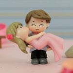 TIED RIBBONS Decorative Cute Romantic Couple Miniature Fantasy Showpiece Statue(Multi,Resin)Gift For Girlfriend Boyfriend Husband Wife Girls Boys Wedding Anniversary Birthday Gifts,38 Mm,38 Mm