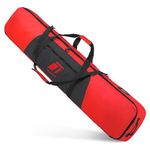 Tonesport Snowboard Bag For Air Travel - Padded Snowboard Bag - Waterproof and Fully Padded Snowboarding Travel Bag For Flying - Up to 165 CM Snowboards - Dark Red