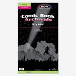 BCW Graded Mylar Comic Book Bags - 25ct | Archival Polyester Protection | Fits CGC Graded Comics | 2 Mil Thickness | 1-1/2" Flap for Secure Closure | 9 x 14 1/4 | Clear Comic Storage