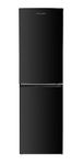 Cookology CFF2475050BK Frostfree 244L Freestanding 50/50 Fridge Freezer, Adjustable Temperature Control and Legs, Reversible Doors, Efficient LED Light, 4 Star Freezer Rating - in Black