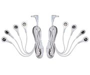 Tens Lead Wires, Port Doubler, 4 Snap Connectors (2 Pack), Discount Tens Brand