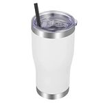 VEGOND 20oz Tumbler Stainless Steel Tumbler Cup with Lid and Straw Vacuum Insulated Double Wall Travel Coffee Mug