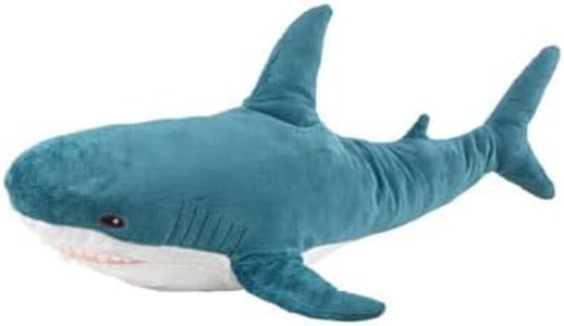 Plush Shark Toy Pillow, 31-inch Giant Shark Plush Animal Toy Super Soft and Cute Pillow Children’s Boys and Girls Room Decoration Bedtime Gift (80CM,Blue ) (Blue)