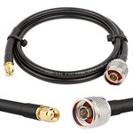 N-Type to RP-SMA Cable 1Meter/3FT KMR240 Coaxial Cable N Male to RP-SMA Male Connectors RP SMA to N Cable for WiFi/4G LTE/LoRa Antenna/Bobcat Miner/Helium HNT Hotspot Miner/Lightning Arrester