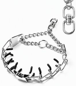 Adjustable Stainless Steel No Pull Dog Collar with Quick-Release Buckle,Tangle-Free 360° Swivel Collar for Small, Medium and Large Dogs (XL)