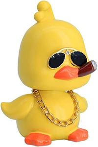 MuMyer Cool Yellow Duck Car Ornaments Funny Duck Car Toy Dashboard Decorations Shaking Head Doll for Car Auto Interior Decor Accessories