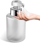 Automatic Soap Dispenser Foaming Hand Free Soap Dispenser Foam Rechargeable Soap Dispenser Touchless Soap Dispenser Smart Electric Auto Dish Soap Dispenser for Bathroom, Kitchen, Commercia White