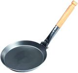 Stabilotherm Hunter Pan with Wooden Folding Handle for Outdoor Cooking and Roasting Over an Open Fire or Grill