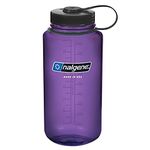 NALGENE Tritan Wide Mouth 32oz BPA-Free Water Bottle Purple w/ Black Cap 32-Ounces