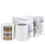 BathBeyond Pack of 2, 15-Stage Shower Filter Replacement Cartridge with Vitamin C for Hard Water - Shower Water Filter Removes Chlorine Fluoride and Improves The Condition of Your Skin, Hair