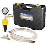 Mityvac MV4533 AirEvac Automotive Radiator/Cooling System Pressure Test Kit, Compressed-air Operated Venturi Vacuum, Compact One-piece Adapter, 2-1/2"D Gauge, Push-button Valve, Custom-molded Case