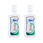 Spry Xylitol Mouthwash, Xylitol Oral Rinse, Spearmint - 473 ml, 16 fl oz (Pack of 2)