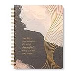 Compendium Spiral Notebook - Your life is your creation... — A Designer Spiral Notebook with 192 Lined Pages, College Ruled, 7.25”W x 9.25”H