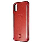 LuMee Duo Phone Case, Red Glitter |