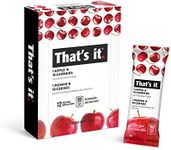 That's it. Apples + Cherry 100% Natural Real Fruit Bar, Best High Fiber Vegan, Gluten Free Healthy Snack, Paleo for Children & Adults, Non GMO Sugar-Free, No preservatives Energy Food (Pack of 12)