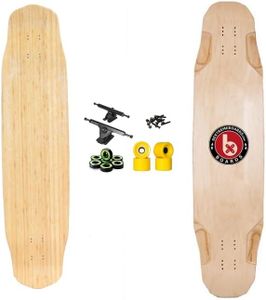Longboard Completo BeXtreme Freedom 39 + Ejes 180mm Ruedas 70x51mm y rodamientos ABEC 9. Monopatin polivalente para Freestyle, Freeride y Downhill Ideal para derrapar patineta