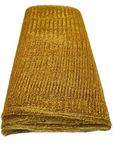 Just Flowers 15Mtr Golden Mesh Net for Bouquet Decor, Gift Wrapping, Party Decoration, Mandir Decoration, Fruit Packing & Trousseau Gift Packing (Golden, 30 inch Width, 15 mtr Length)