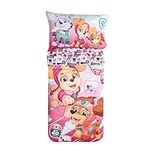 Paw Patrol Toddler Bedding Set, Skye EXPRESSIONS (3 Piece Set, Fits Standard Crib Mattress) Includes Microfiber Reversible Comforter, Fitted Sheet, Pillowcase for Kids (Official Nickelodeon Product)