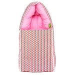 BAYBEE 3 in 1 Baby Carry Nest Ultra Soft Cotton & Breathable Lounger Cover with Zipper for Co-Sleeping, Portable New-Born Baby Sleeping Bag Bed Mattress Perfect for Traveling and Napping(Pink)