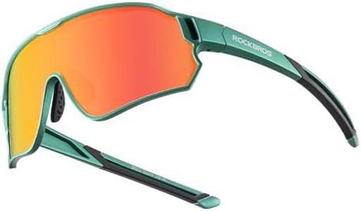 ROCKBROS Gafas Ciclismo para Niños, Gafas de Sol Polarizadas Montura TR90 Protección UV400 para MTB Running Deportes al Aire Libre