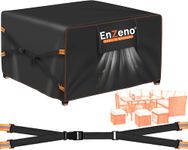 Enzeno New Upgrade Garden Furniture Set Covers Waterproof,500D Heavy Duty Oxford cloth Outdoor Furniture Covers,Wider Vents for Patio Chair and Table Rattan Sofa 230x230x90cm Rectangular