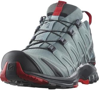 Salomon Men's XA PRO 3D GTX Trail Running and Hiking Shoe, Lead/Black/barbados Cherry, 12 US