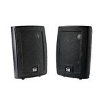 Dual LU43PB 100 Watt 3-way Indoor/Outdoor Speakers in Black (Pair)