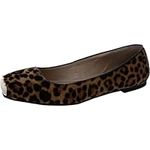 Alfani Womens Neptoon Calf Hair Square Toe Ballet Flats, Leopard Calf Hair, 4.5 UK