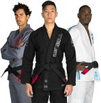 Sanabul Core Competition BJJ Gi for Men & Women Preshrunk Fabric IBJJF Approved Brazilian Jiu Jitsu Training & Competition Gi - BLACK/GUNMETAL, A2