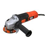 BLACK+DECKER G720RW 820W 4"/100mm Corded Small Angle Grinder with 2 Grinding & 1 Cutting Wheel for Grinding & Polishing with 3 Position side-handle & Lock-on switch, 1 Year Warranty, ORANGE & BLACK