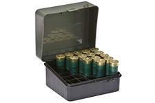 Plano Shot Shell Case - 12-Gauge,25-rounds, Green, Shotgun ammunition case, Shotgun cartridge holder, Shotgun shell box Ammunition organizer