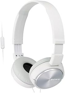 Sony Lightweight Foldable On-Ear Headphones Compatible with Smartphones, Tablets, Laptops, and MP3 Devices - White (International Version)