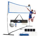 Freestanding Indoor/Outdoor Volleyball Net (20 Feet)